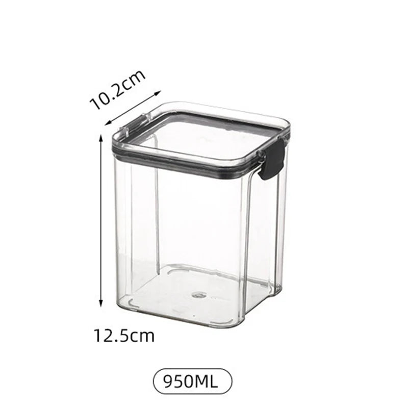 1PC Grain Jar Kitchen Sealed Container Food Fresh-keeping Box Refrigerator Organize Waterproof Durable Sealed Jar Large Capacity
