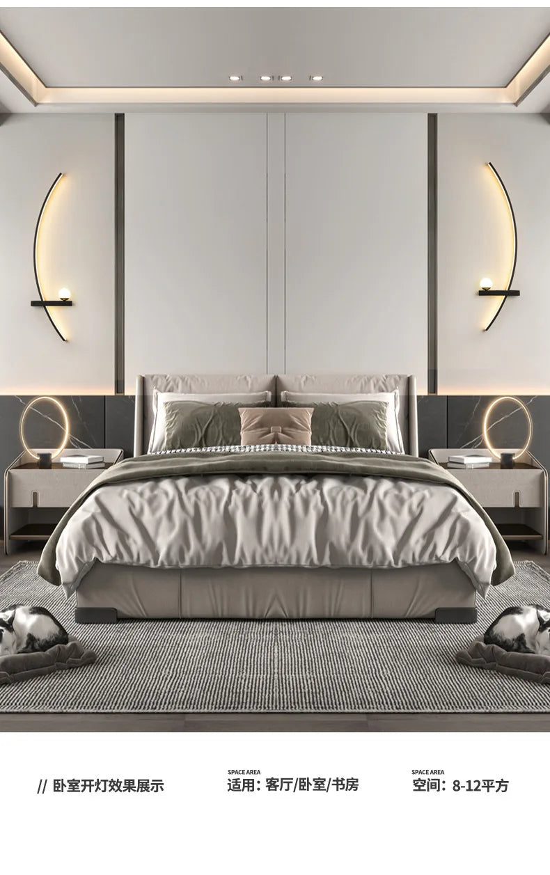 Modern LED Wall Lamp Stripes Wall Sconce for Bedroom Bedside Living Room Study Stairs Home Decor Indoor Lighting Fixture Luster