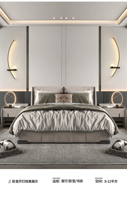 Modern LED Wall Lamp Stripes Wall Sconce for Bedroom Bedside Living Room Study Stairs Home Decor Indoor Lighting Fixture Luster