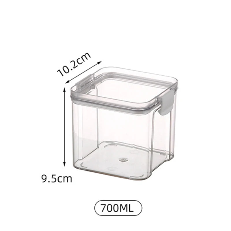 1PC Grain Jar Kitchen Sealed Container Food Fresh-keeping Box Refrigerator Organize Waterproof Durable Sealed Jar Large Capacity