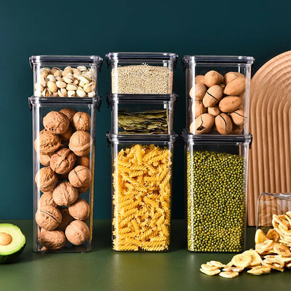 1PC Grain Jar Kitchen Sealed Container Food Fresh-keeping Box Refrigerator Organize Waterproof Durable Sealed Jar Large Capacity