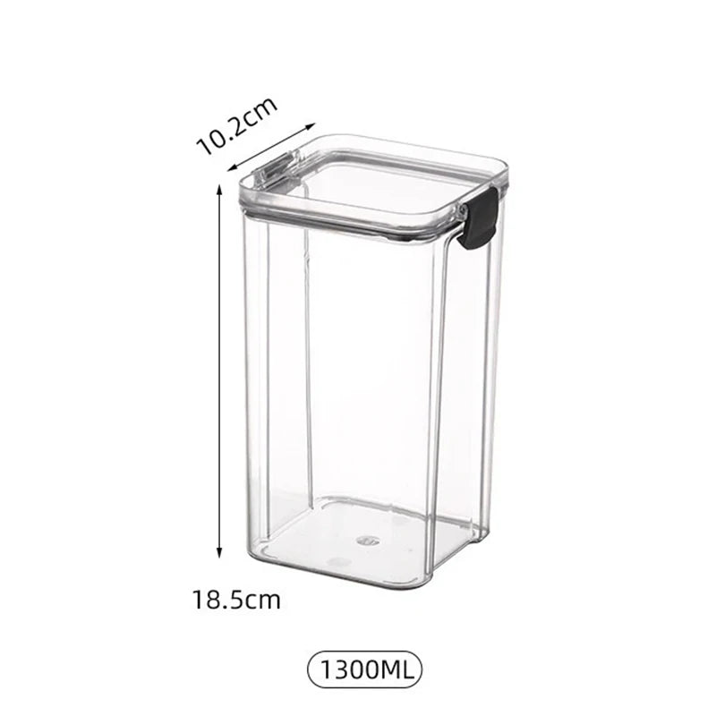 1PC Grain Jar Kitchen Sealed Container Food Fresh-keeping Box Refrigerator Organize Waterproof Durable Sealed Jar Large Capacity