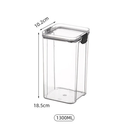 1PC Grain Jar Kitchen Sealed Container Food Fresh-keeping Box Refrigerator Organize Waterproof Durable Sealed Jar Large Capacity