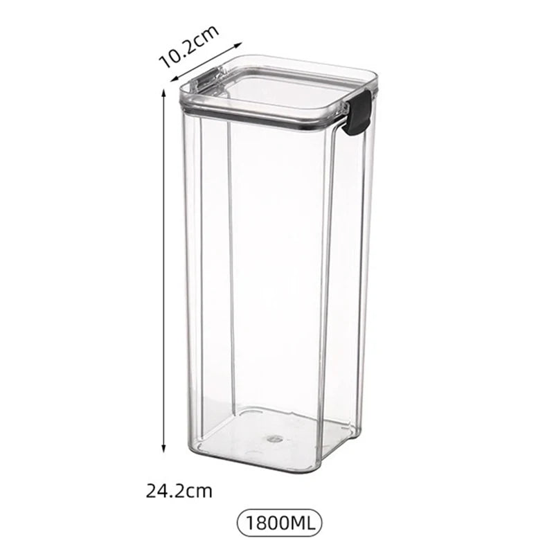 1PC Grain Jar Kitchen Sealed Container Food Fresh-keeping Box Refrigerator Organize Waterproof Durable Sealed Jar Large Capacity