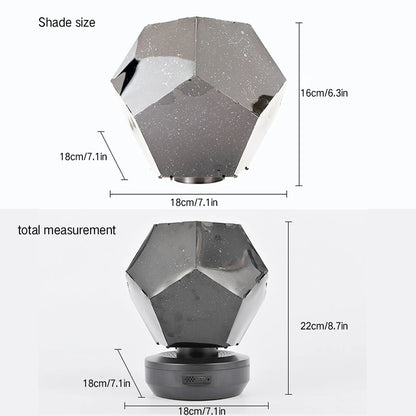 LED Starry Sky Projector Night Lights 3D Projection Night Lamp USB Charging Home Planetarium Kids Bedroom Decor Room Lighting