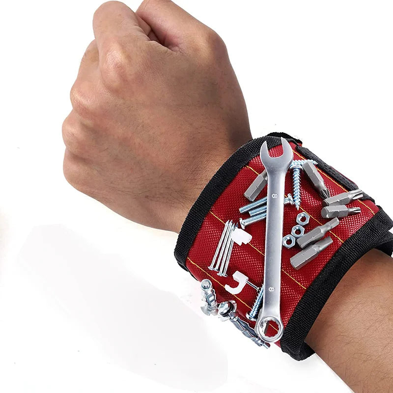 1PCS Magnetic Wristband for Holding Screws,Nails,Drilling Bits,Wrist Tool Holder Belts with Strong Magnets,Cool Gadgets for Men