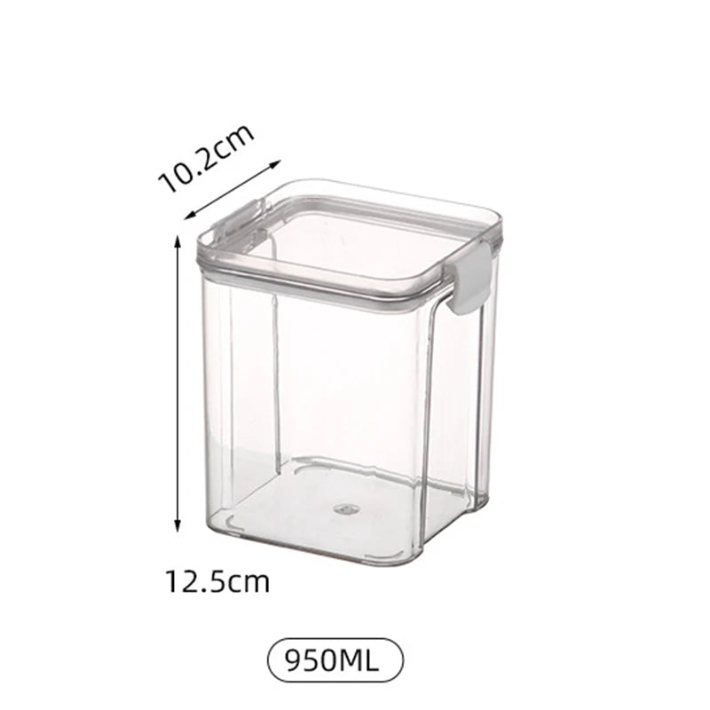 1PC Grain Jar Kitchen Sealed Container Food Fresh-keeping Box Refrigerator Organize Waterproof Durable Sealed Jar Large Capacity