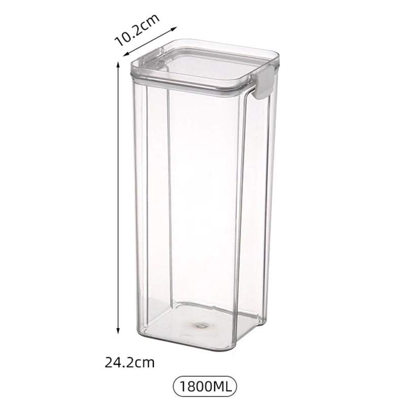 1PC Grain Jar Kitchen Sealed Container Food Fresh-keeping Box Refrigerator Organize Waterproof Durable Sealed Jar Large Capacity