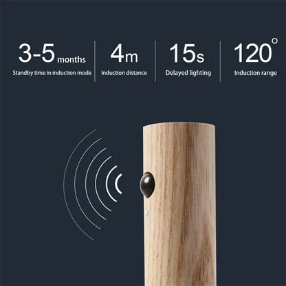 LED Night Light Smart Induction Magnetic Lamp USB Rechargeable Corridor Cabinet Household Toilet Wall Bedroom Stair Wall Lamp